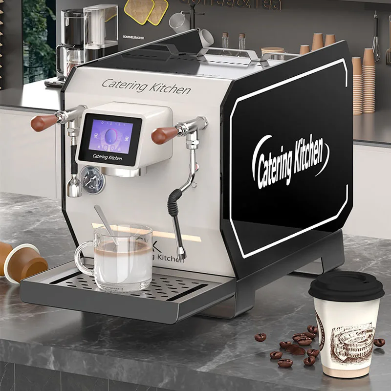 

Кофеварка для эспрессо, портативная высококачественная кофеварка из нержавеющей стали с умным сенсорным экраном