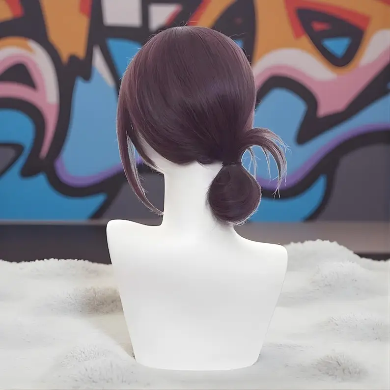 วิกผมใยสังเคราะห์ทนความร้อนสำหรับเล่นบทบาทตัวละคร Chainsaw Man (สำหรับชุดวันหยุด)