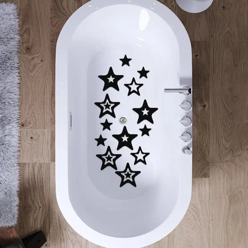 Bathroom Non Slip Stickers 30X Star Shape Anti Skid Stickers For Bathtub Waterproof Body Safe Kitchen Floor Boats Ladders Treads