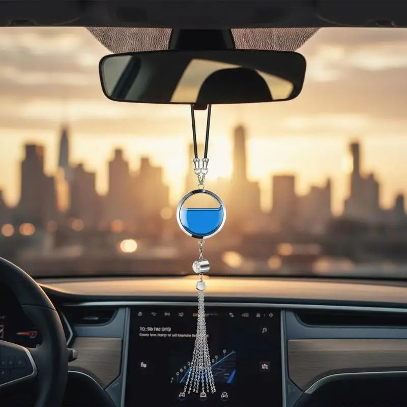 One Metal Car Decoration Pendant Empty Bottle Of Perfume Excluding Fragrance Empty Bottle Of Fragrance Diffuser