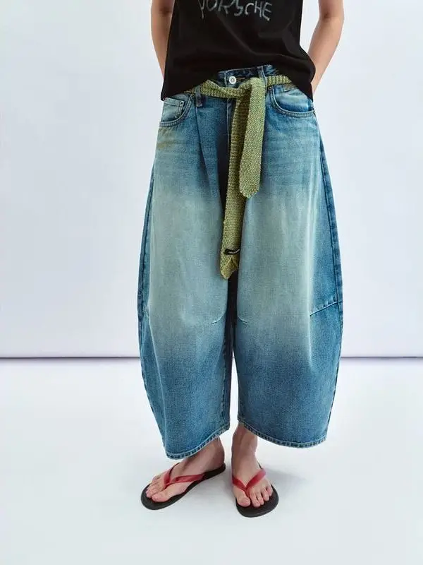 

Low Waist Slouchy Nine-Twen Jeans Hello September Bla Label New Arrival Loose Fit Cotton Denim Youth Faion V607