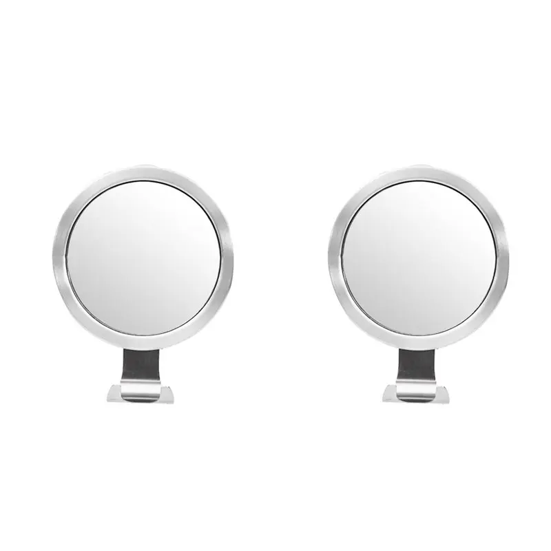 2X Bathroom Fogless Mirror Shower Shaving Mirror With Suction Cup Bathroom Wall Mount Anti Fog Makeup Mirror Bathroom