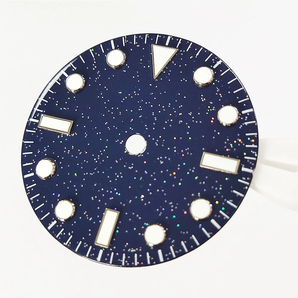 NH35 Dial 28.5mm Watch Dial NH35 Dial NH36 Dial Starry Sky Dial Luminous Dial DIY Custom LOGO Suitable For NH35/NH36 Movement