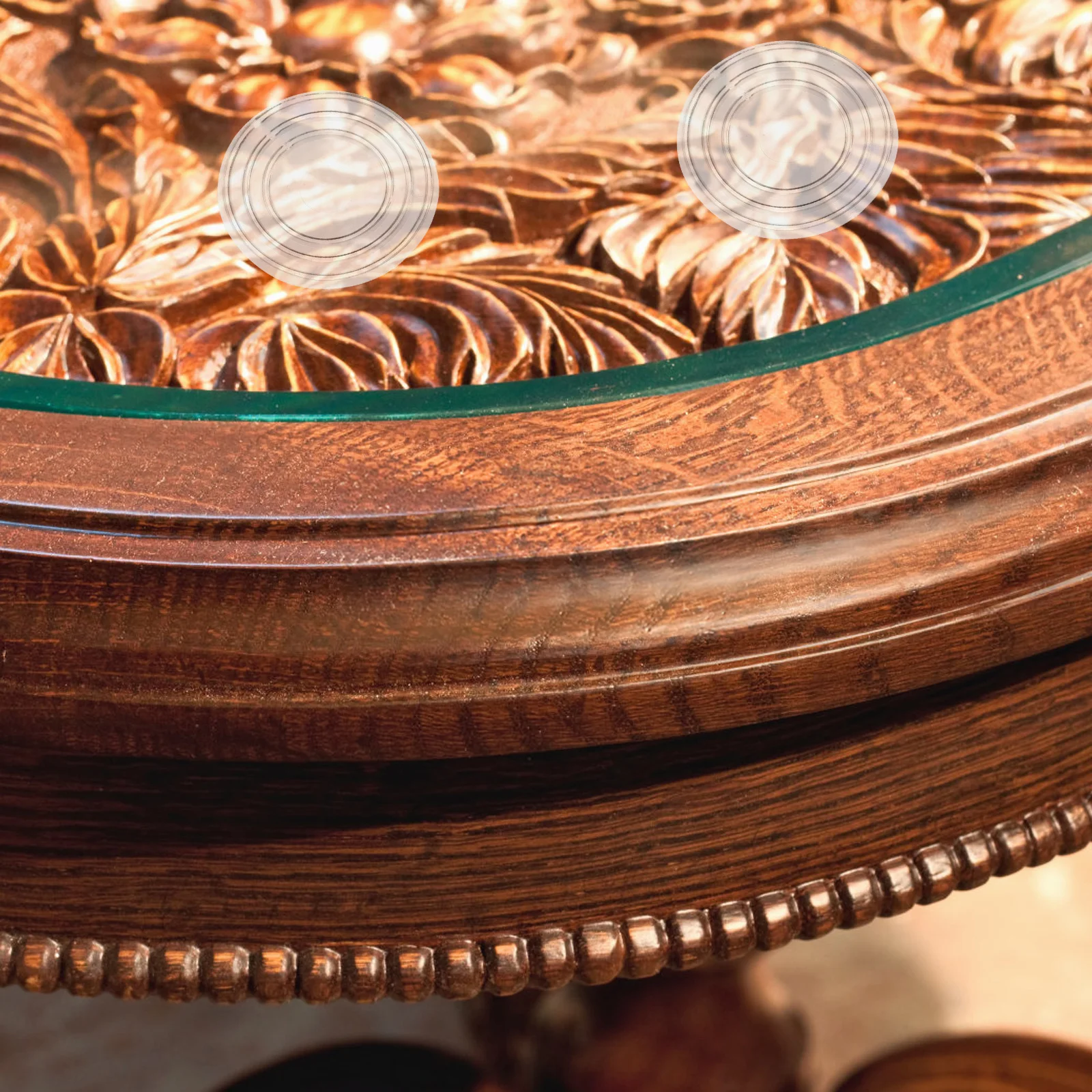 

100Pcs Glass Table Bumpers Clear Furniture Pads Anti Slip Protection for Cabinets Drawers Picture Frames No Glue Damage