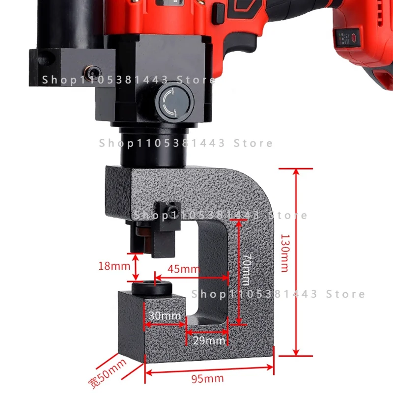 Stainless Steel Hole Punching Machine Angle Steel Electric Hydraulic Pun Rechargeable Lithium-Powered C-Channel Punching Machine
