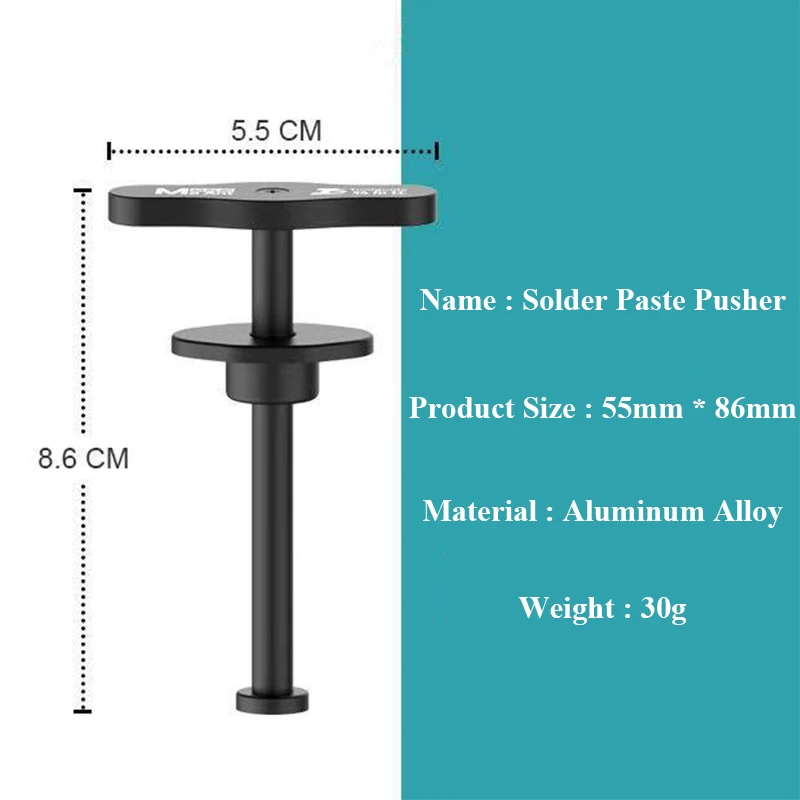 Aluminum Alloy Solder Flux Needle Booster Syringe Pusher Welding Oil Solder Paste UV Solder Mask Ink Propulsion Tools