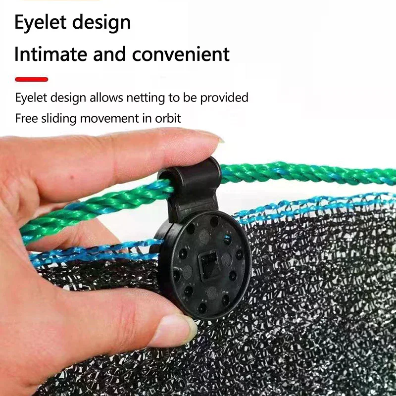 Shade Cloth Plastic Clips Sun Shade Net Clips Greenhouse Fabric Fixing Clamps Grommet Fence Netting Hook 100Pcs
