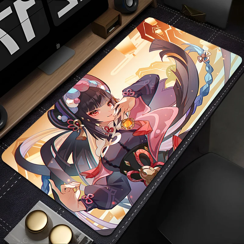 

Yun Jin Mousepad Genshin Impact XXL Large Gaming Keyboard Rug PC Gamer Cabinet Mouse Pad Speed Desk Mat Kawaii Anime Girl Carpet