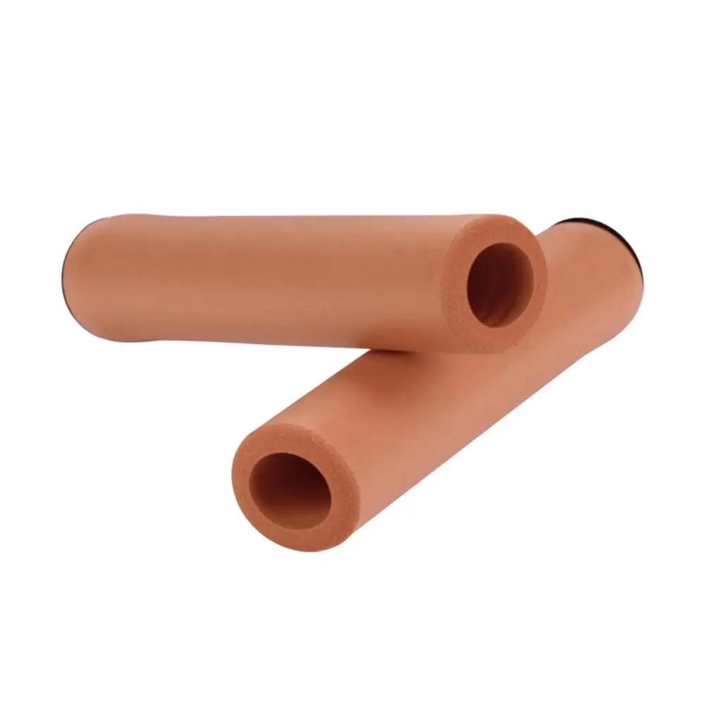 Silicone Grips for Bikes New Silicone Material for Mountain BikesNon-Slip Foam Shock Absorbing Bike Grips,Brown