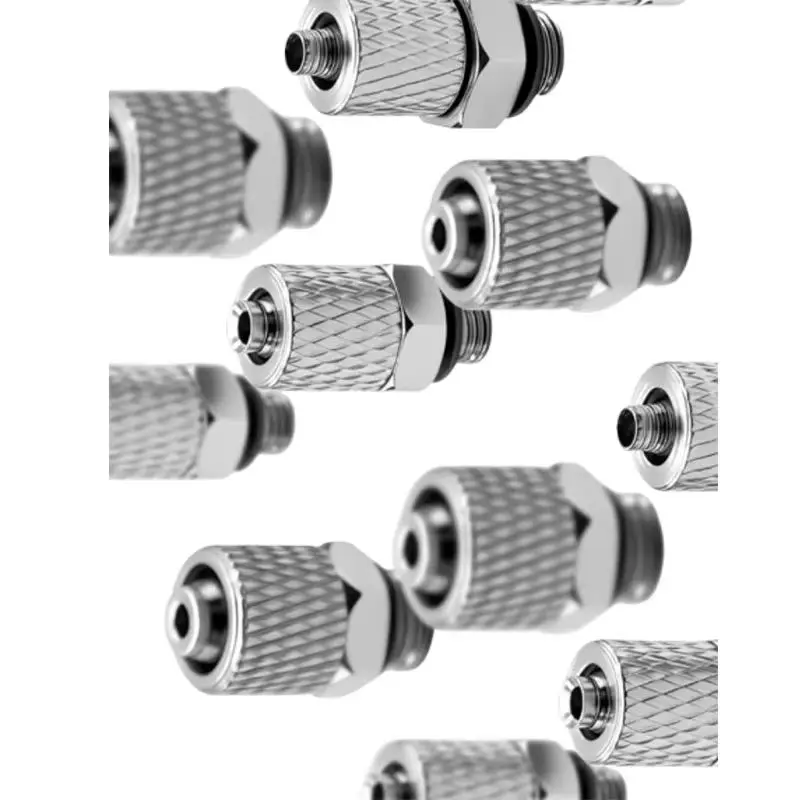 10 piece set of fast rotating straight micro air pipe connector M-5H4 M-3H4 M-4H4 high hardness pagoda shaped connector