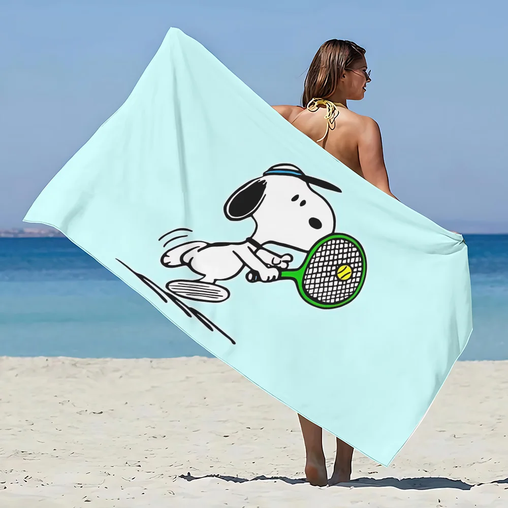 A-anime s-snoopy Toalla de playa de microfibra sin arena, secado rápido, suave, A prueba de arena, toallas de piscina, regalo para mujeres, viajes, gimnasio, ducha, Camping