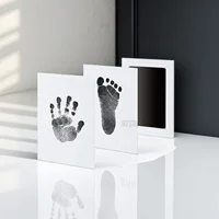 DIY Handprint Footprint Kit Ink Pads Photo Frame Toddlers Souvenir Clean Safe Baby Shower Gift