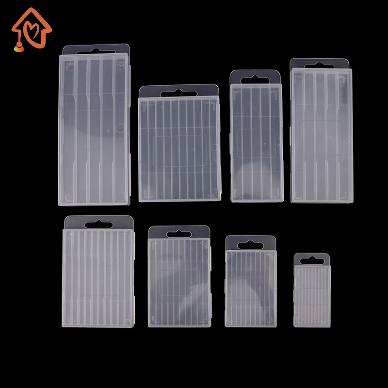 1PCS Transparent 5/10 Hole Plastic Drill Bit Storage Box Empty Tool Organizer for Woodworking Drill