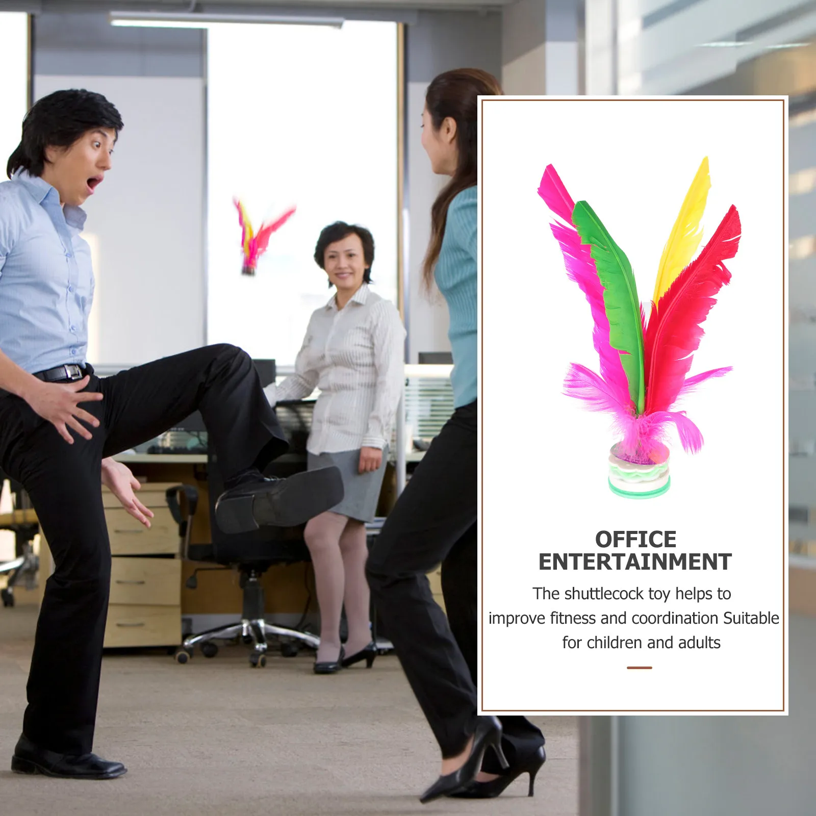 

Набор из 5 китайских воланов-шанджизи, устойчивых к погодным условиям, легких и портативных, для детей и взрослых, для фитнеса и координации движений