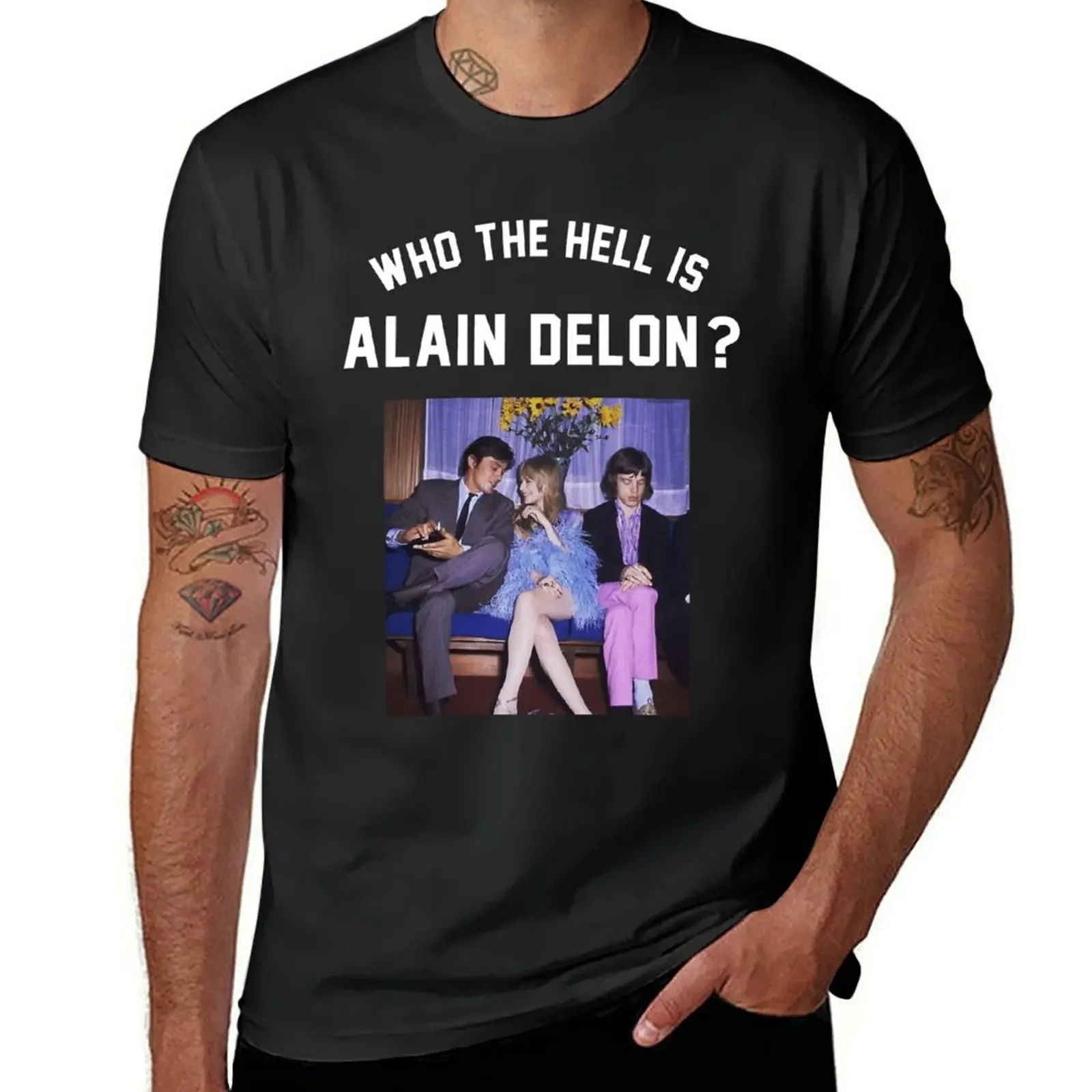 Alain Delon T-Shirt sports fans oversizeds korean fashion T-shirt men