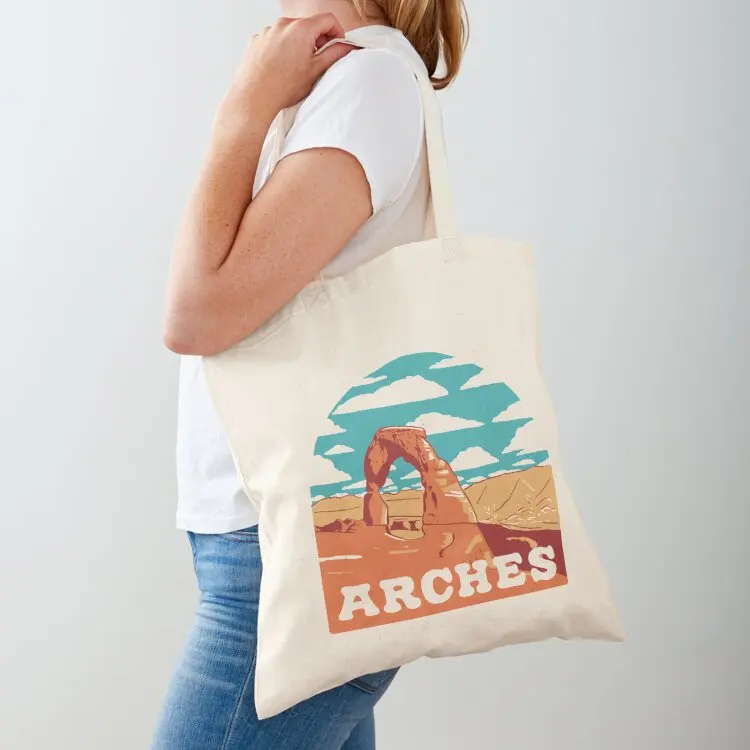 

Vintage Arches National Park Utah Tote Bag tote bag women eco pack Eco bag canvas shopping