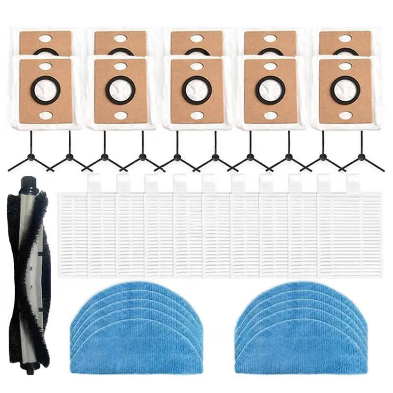 

【ЛУЧШИЕ ПОДРАЖАНИЯ】Запасные части для пылесоса ILIFE A30 Pro: основная щетка, боковая щетка, HEPA-фильтр, салфетка для влажной уборки, мешок для сбора пыли, аксессуары.