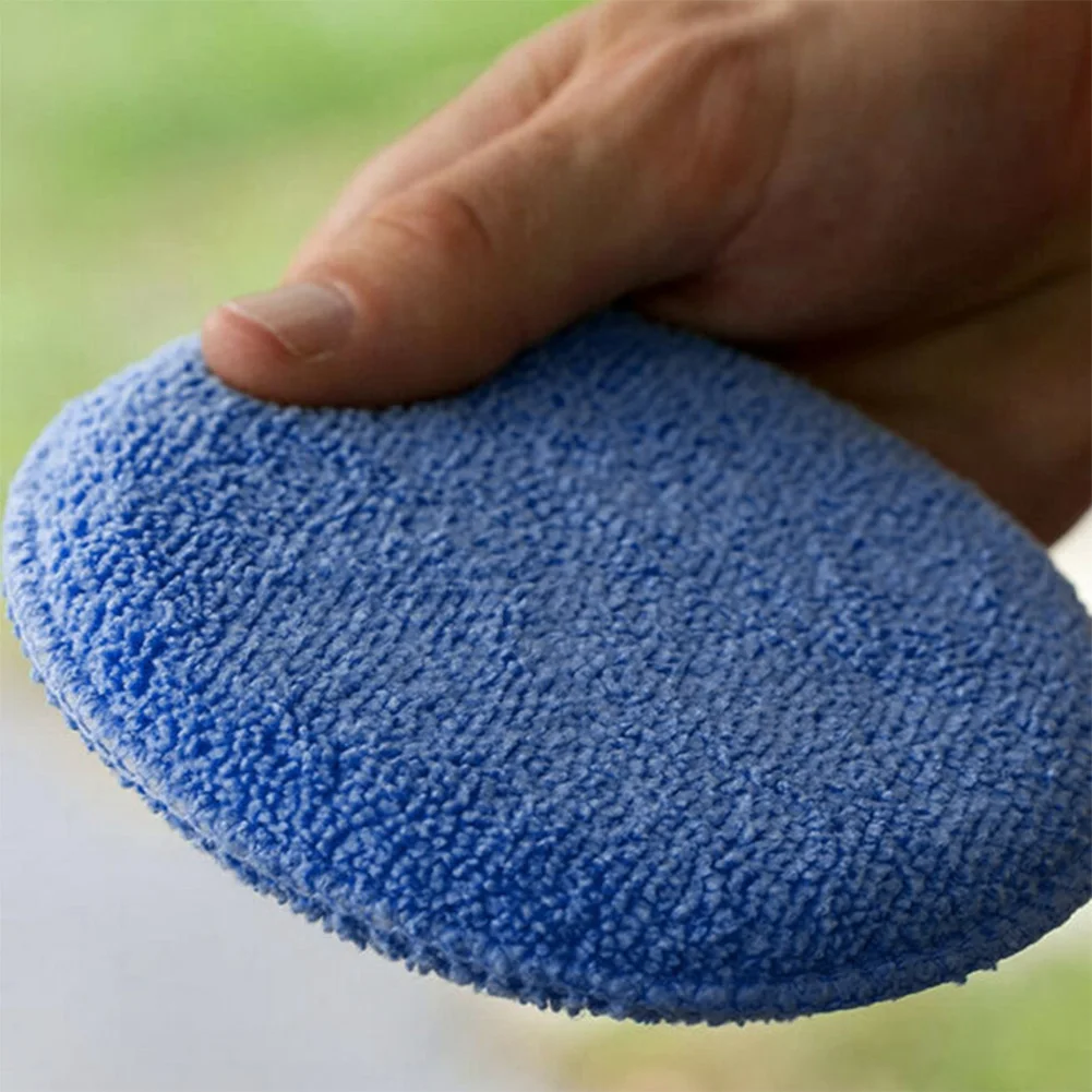 

Applicator Pad Waxing Sponge Clean Tool Removing Wax Car 24PCS Applicator Cleaning High Density Pad Polish 5inch