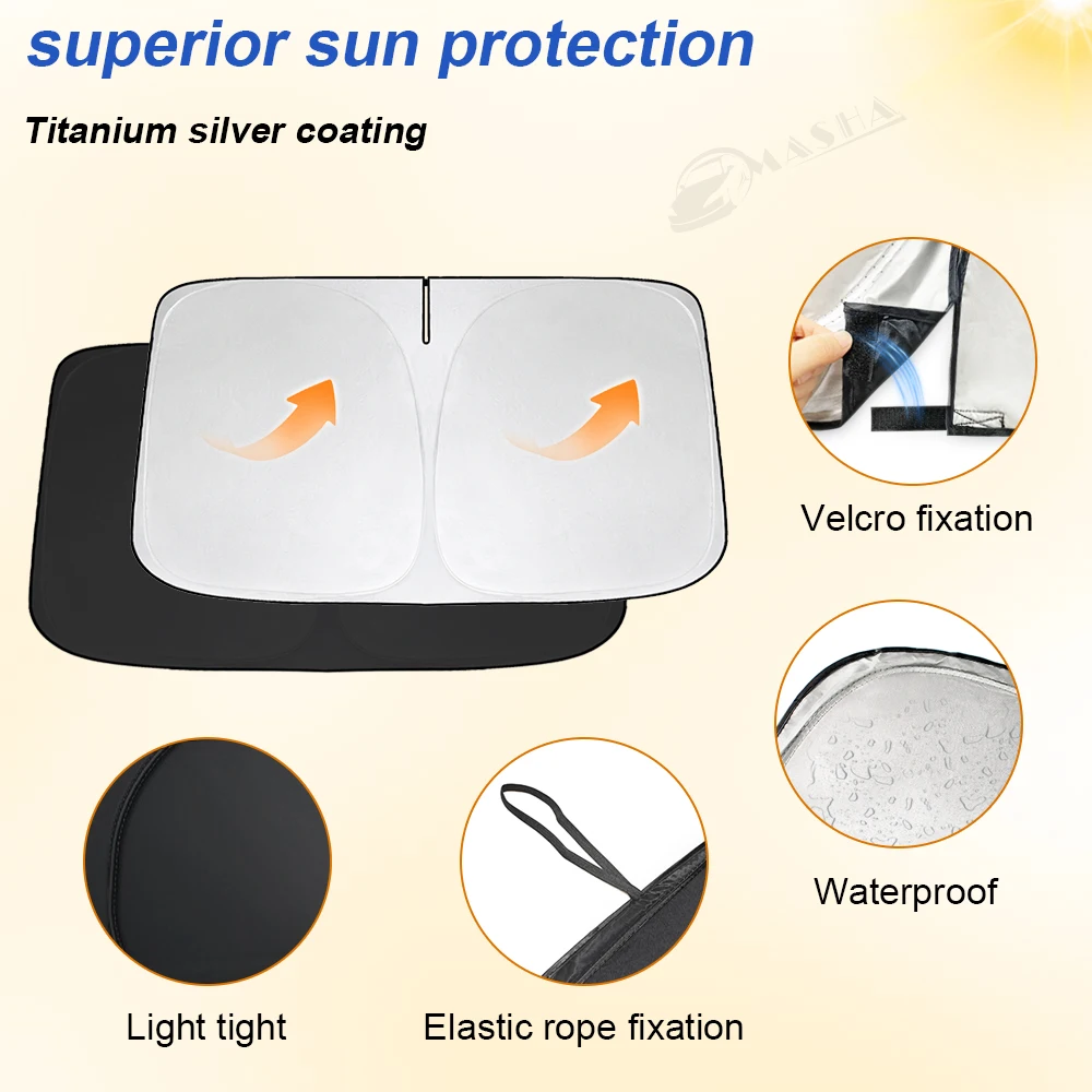 Car Windshield Sun Shade For Peugeot 3008 2017-2019 2020 2021 2022 2023 Reflector Sunshade Offers Protection for Car Accessories