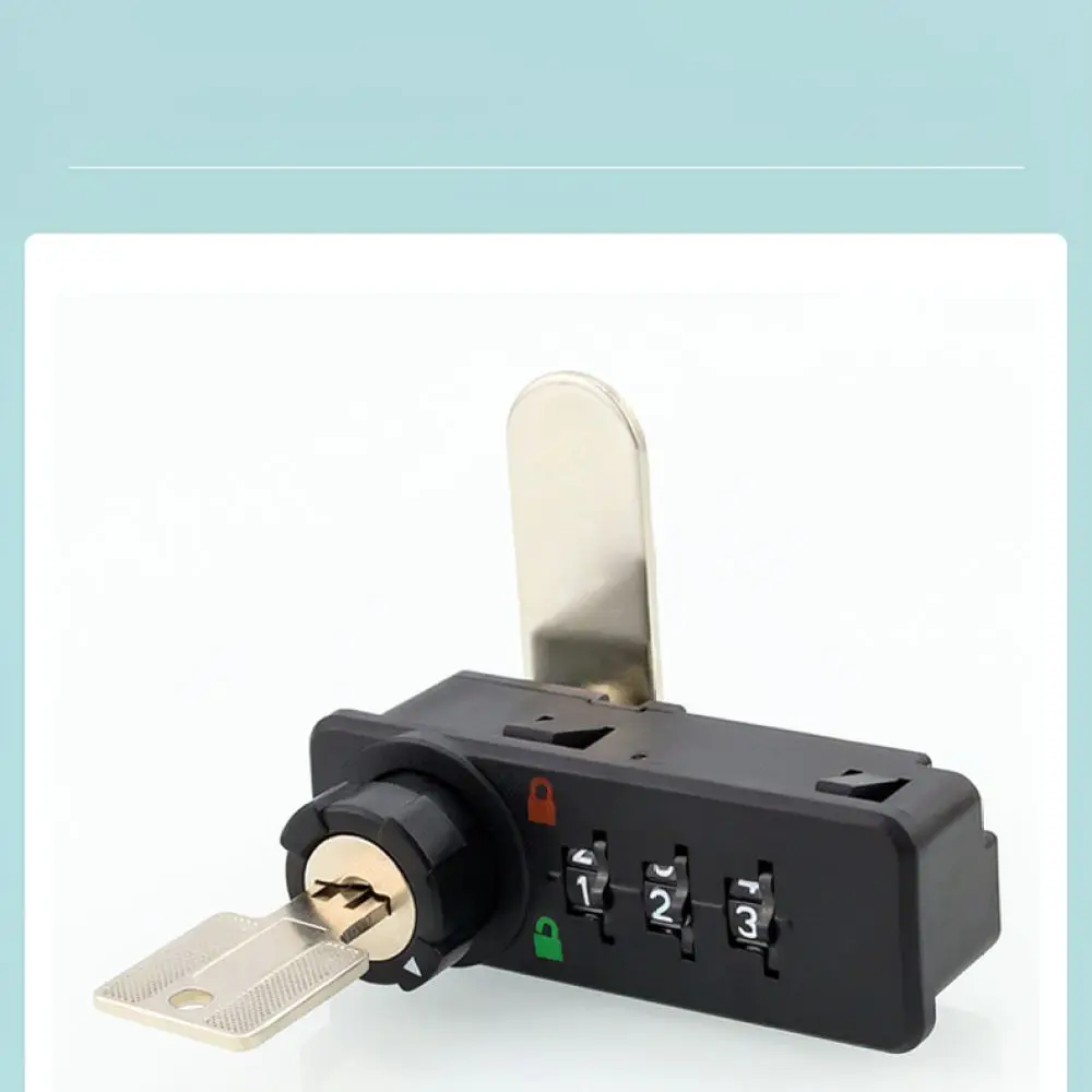 Durable ABS Mechanical Combination Lock 3 Dial Code For Locker Cabinet Office Drawer Storage Security Door Hardware