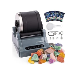 Children'S Fun Electric Gem Polisher Machine Grinder Set DIY Stone Polishing Machine Test Toy For Kids Adults