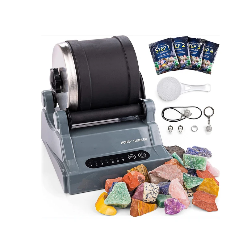 Máquina de Polir Gema Elétrica para Crianças e Adultos Fun Grinder Grupo Faça Você Mesmo Stone Polishing Machine Test Toy