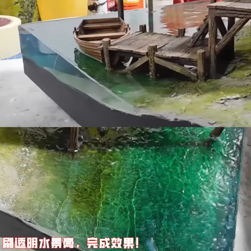 

Water Landscape Effect Cream Lake Sea River Waterfall DIY Sand Table Model Material Simulated Ocean 3D printing accessories