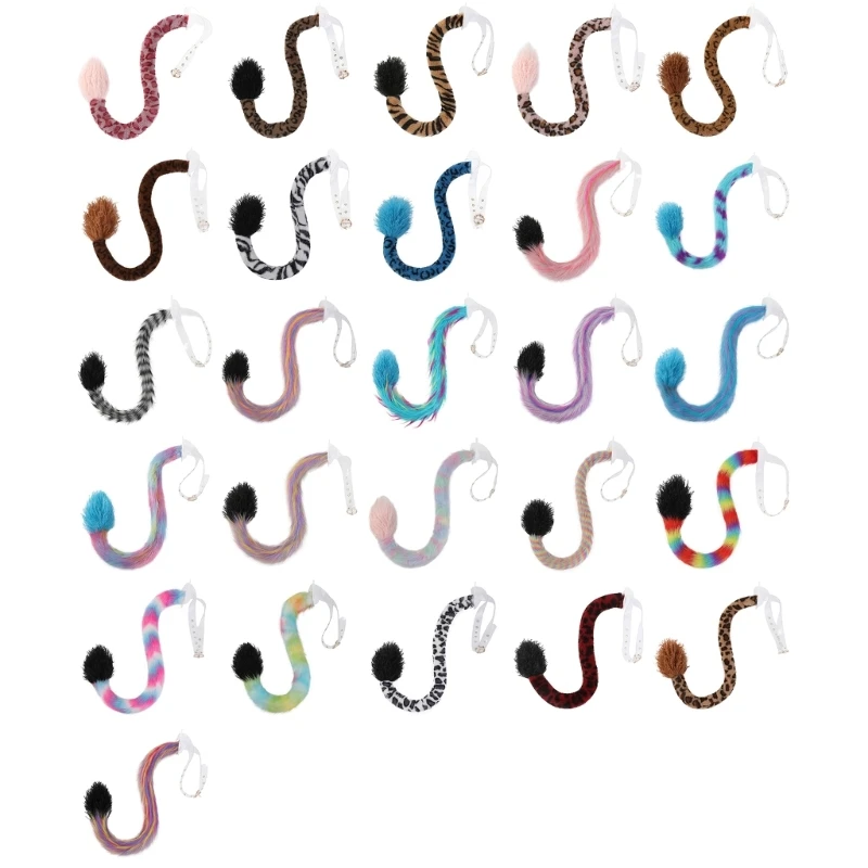 95ab Cosplay Đuôi sang trọng cho trẻ dành cho trẻ nam giới hóa trang Cosplay Giáng sinh Hallowen