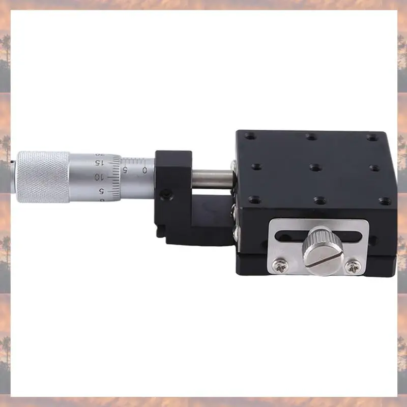 

2025 Trend X Axis 40X40mm Knob Micrometer Sliding Stage Guide Rail Type Platform Manual Displacement Sliding Table Easy Install