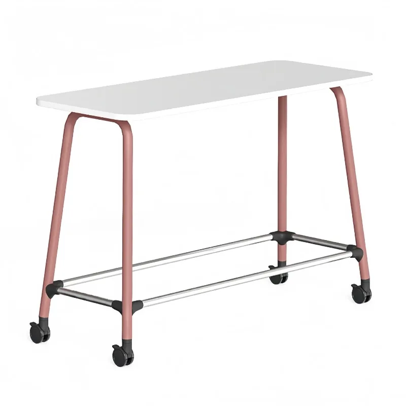 Office white casual high, office negotiation table high table and chair combination
