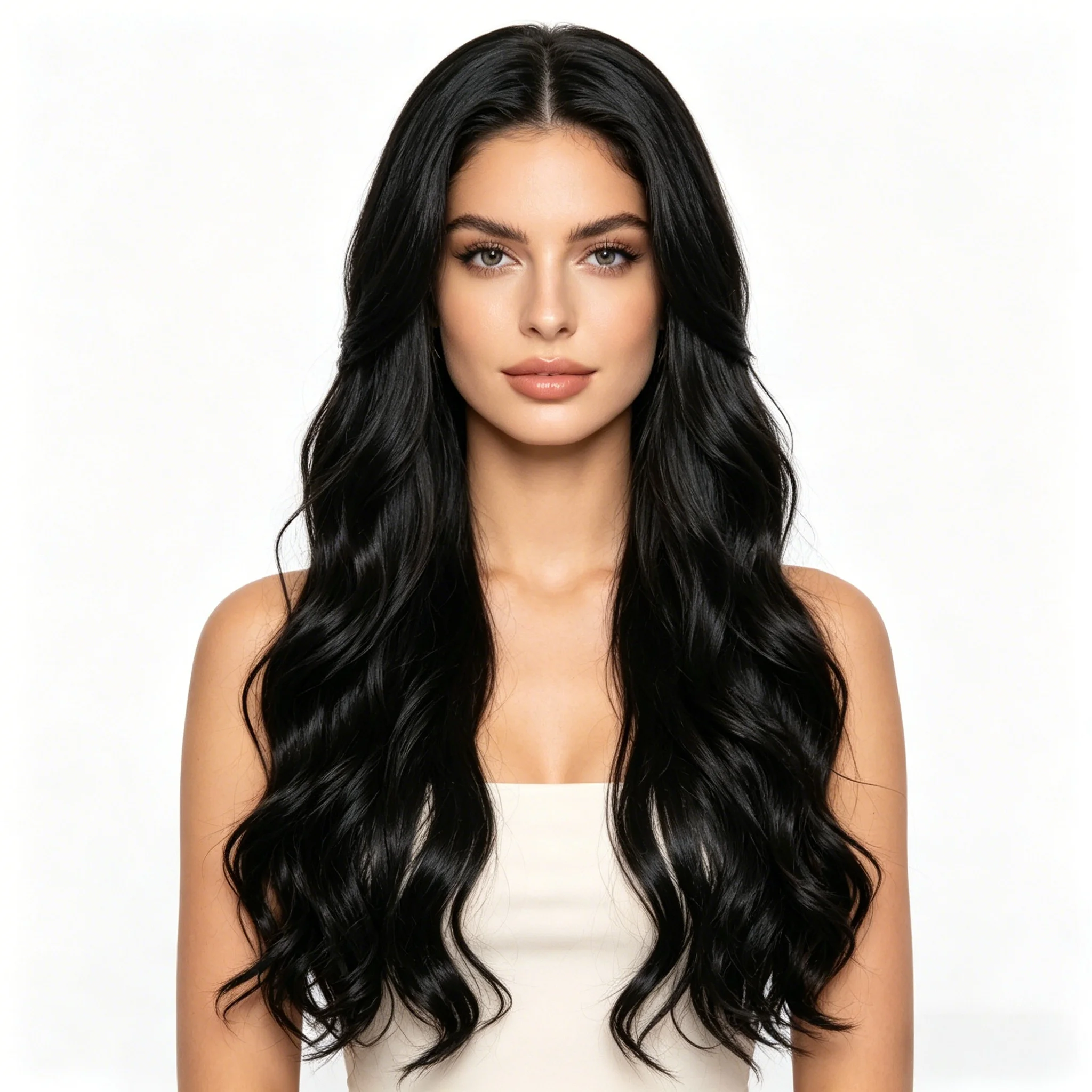 Synthetic European and American Style Long Curly Hair Extensions 80cm Natural Big Wave Hair Extensions, Multiple Colors Available, Invisible, Breathable, Tangle-Free, Essential for Daily Commuting