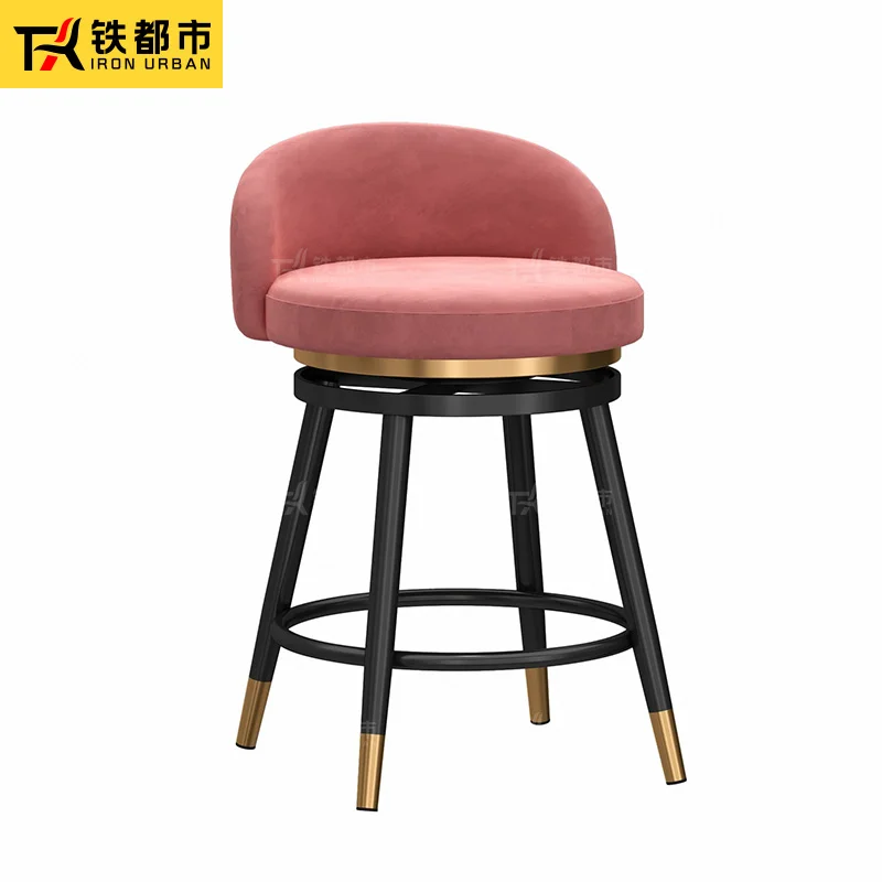 Dressing table stool swivel backrest bedroom girl net red light luxury minimalist desk modern  manicure makeup chair