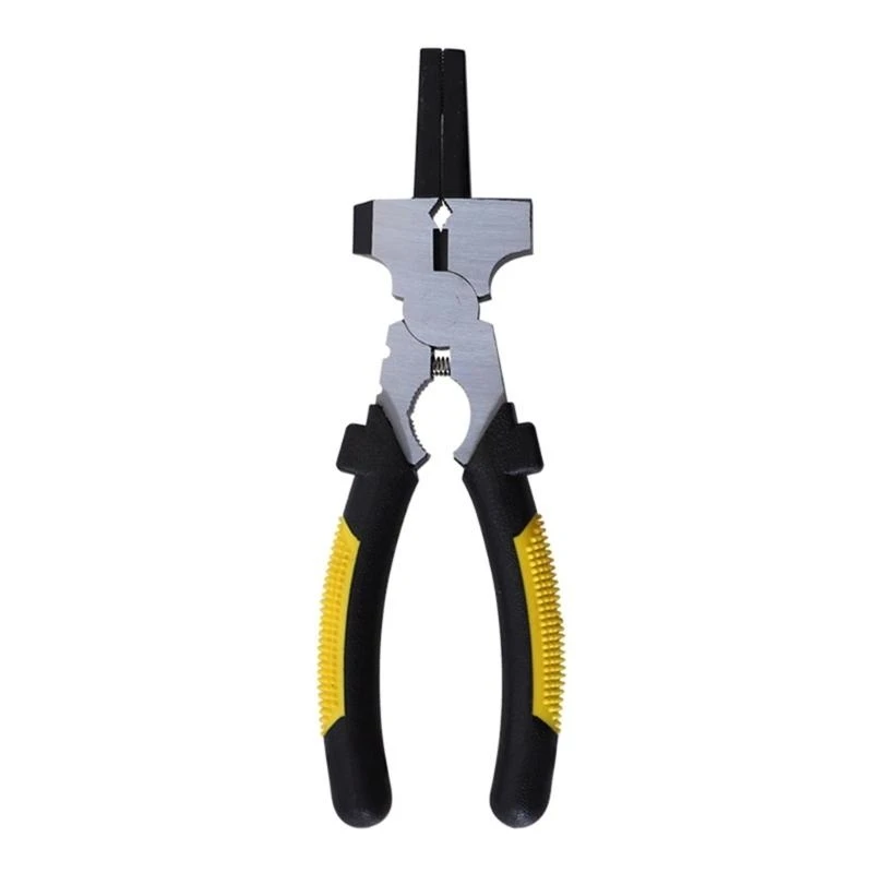

7'' Professional Carbon Steel Welding Tool Multi-Function Pliers Wire Cutter Spatter Removal Long Nose with Insulated Ergonomic