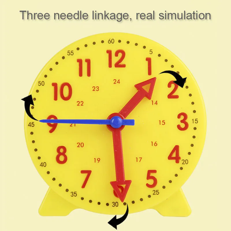 Kinder Montessori Uhr Pädagogisches Spielzeug Stunde Minute Sekunde Erkenntnis Passenden Puzzle Spielzeug Kinder Frühen Vorschul Lehrmittel – Detail 3