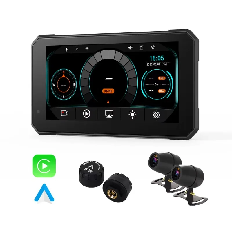Quick Release Motorcycle Carplay 6