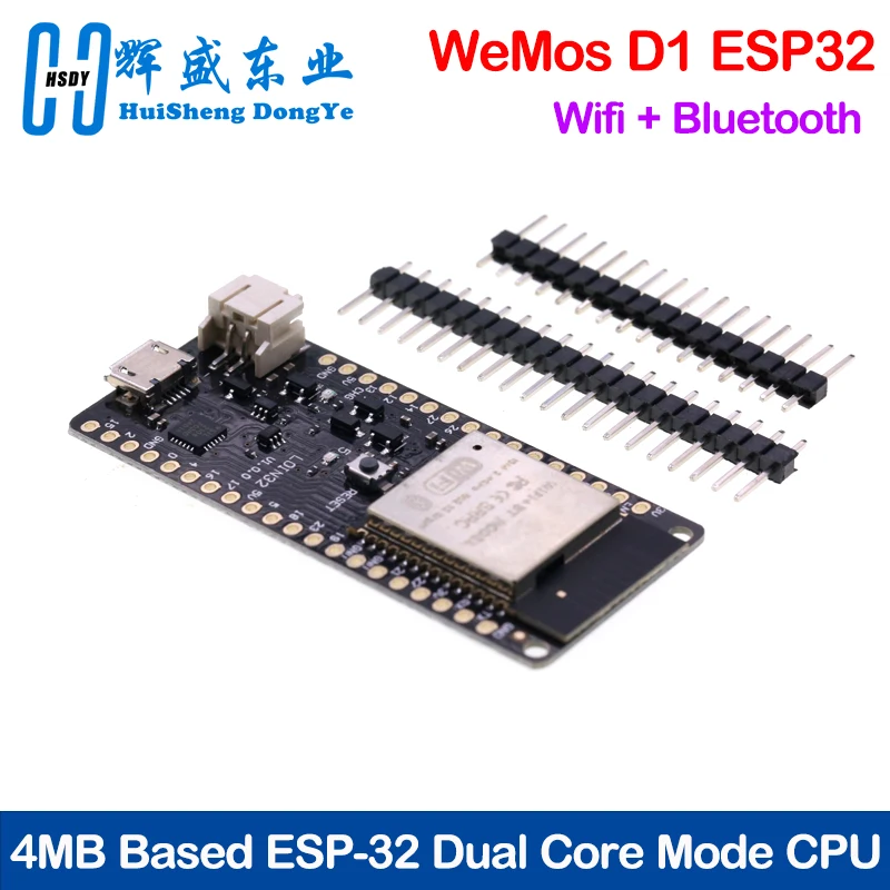 4 MB Flash For WeMos D1 ESP32 ESP-32 ESP-32S ESP32S Wifi Bluetooth Wireless Module Based ESP-WROOM-32 Dual Core Mode CP