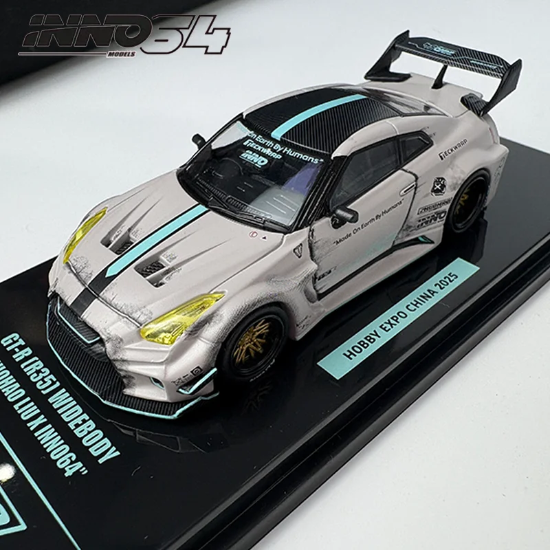 신규 입고 Inno 1:64 Gtr R35 로켓 래빗 토요타 Gr86 Hec 2025 시뮬레이션 합금 자동차 모델 커스텀 어린이 장난감 수집품 선물