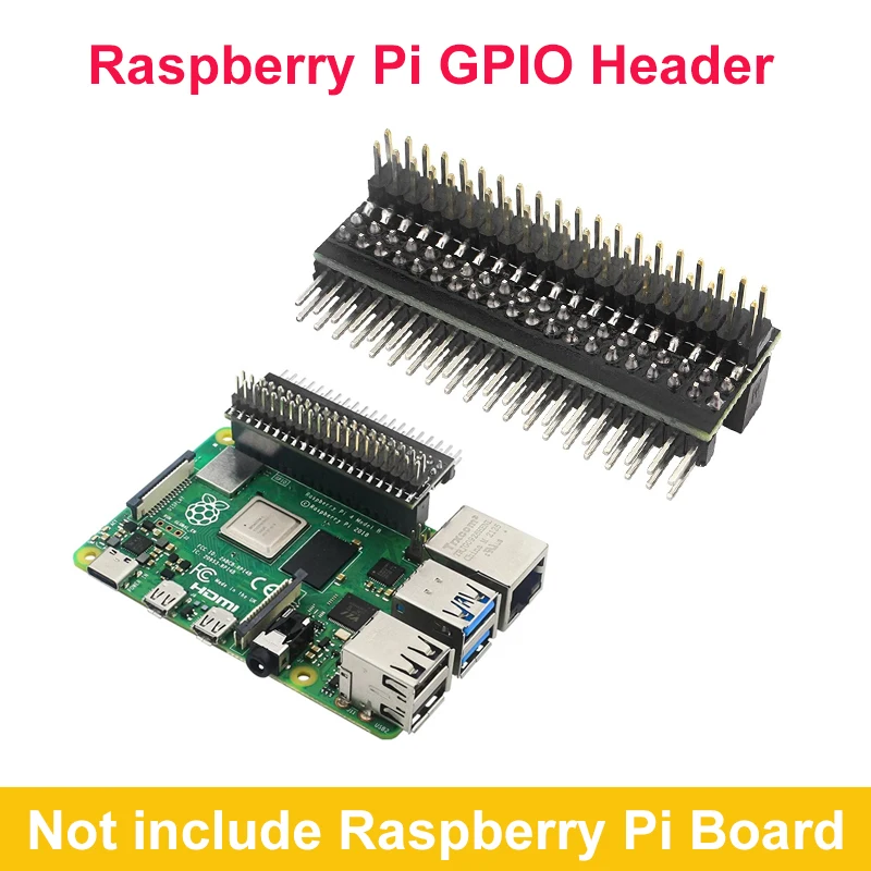 

Raspberry Pi GPIO Header прямоугольный удлинитель для Raspberry Pi 5 4B 3B + 3B Zero 2W для Orange Pi Banana Pi