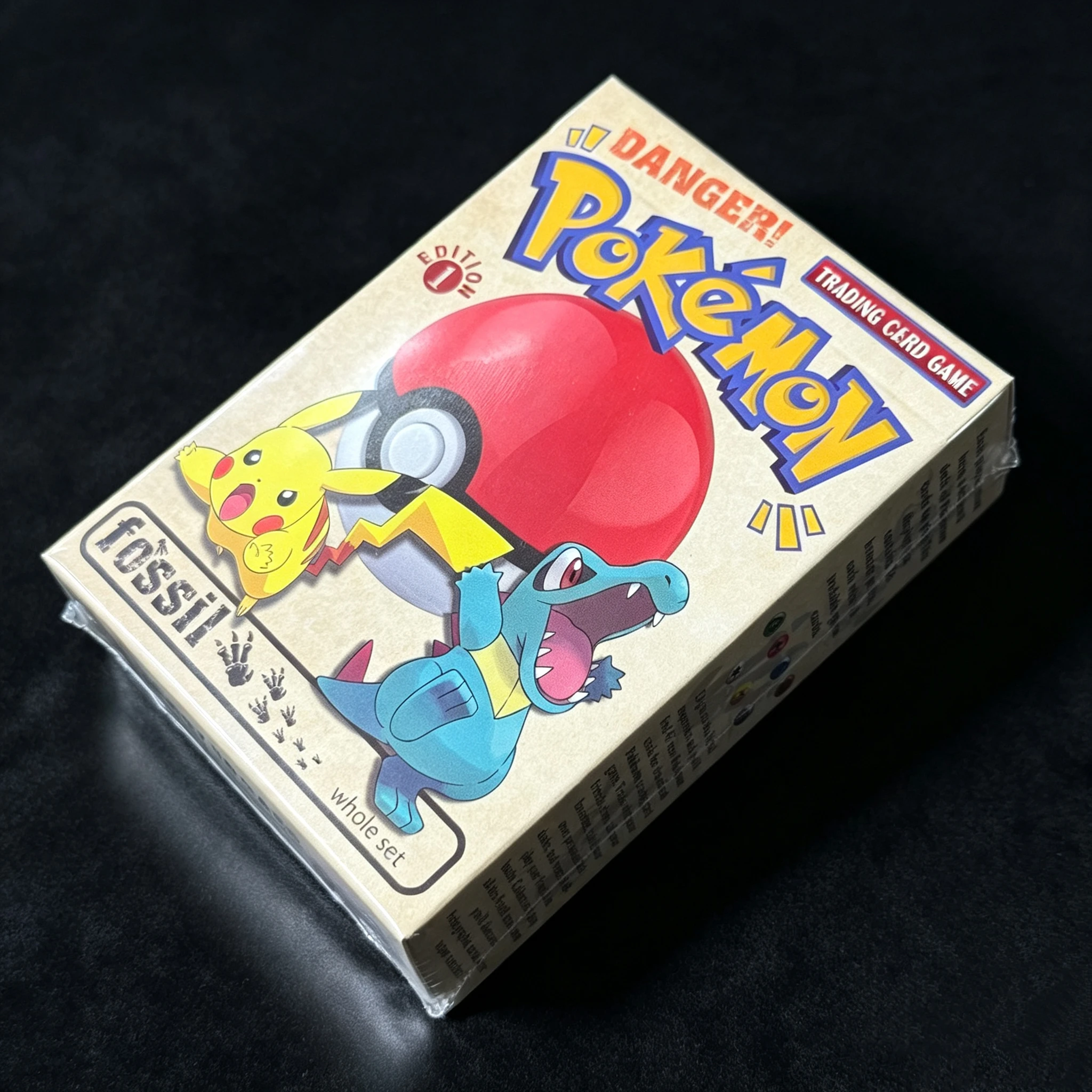 62PCS/Whole Set PKM English PTCG Fossil Proxy Game Cards Gengar Dragonite Articuno Moltres Haunter Ditto Zapdos Raichu Hitmonlee