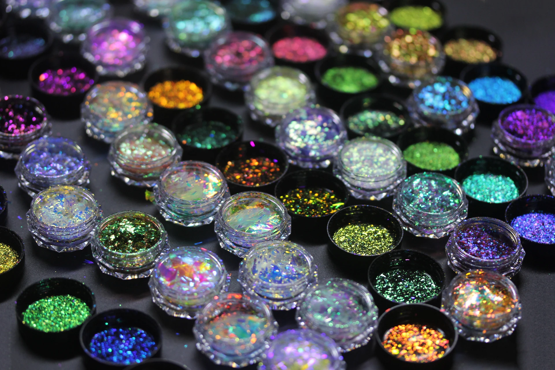 Iridescent Aurora Sequins for Nails Crystal Opal Fire Glitter Flakes Nail Art Decoration Winter Holographic Design