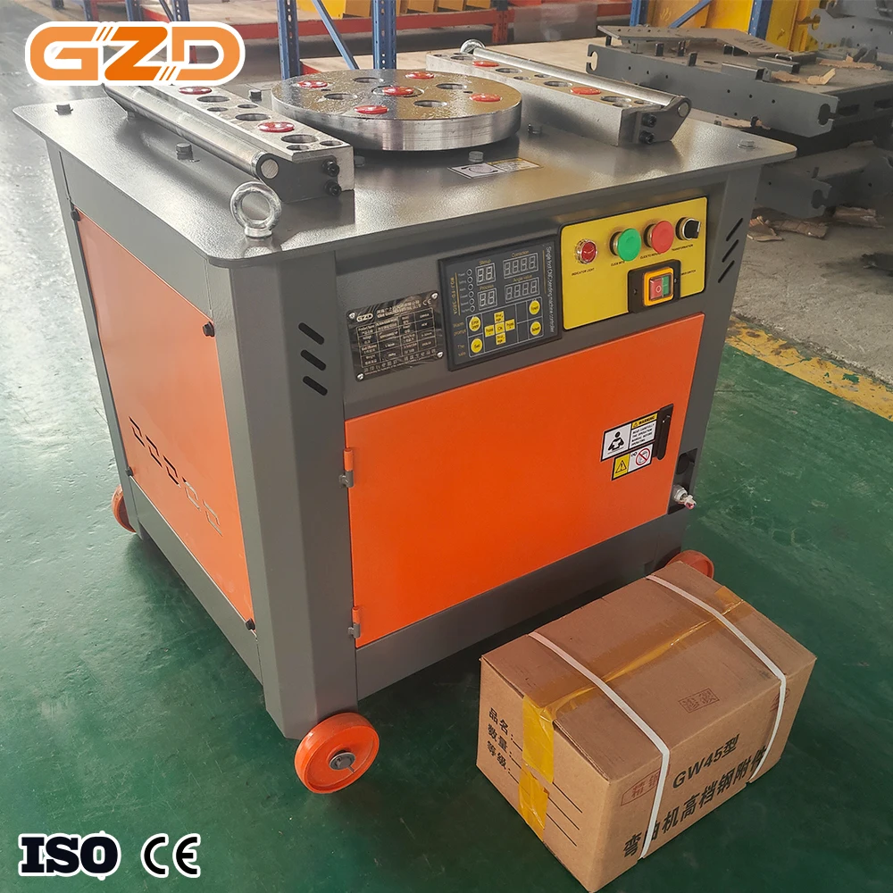 GZD Customized Rebar Bender Professional 6-45mm Automatic GW45 Steel Bar Bender Rebar Bending Machine