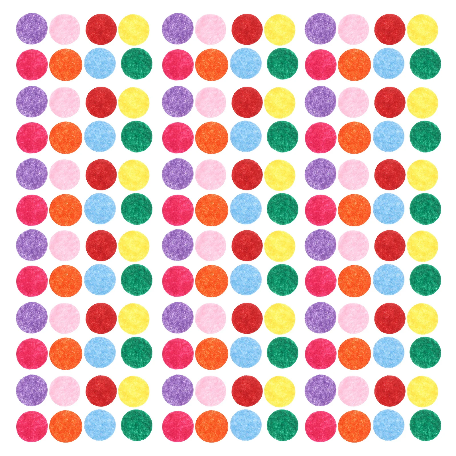

1000pcs Round Circles Colorful Assorted Thick Craft Felt Sheets For Diy Sewing Decorating Crafts Hair Accessories Clothing
