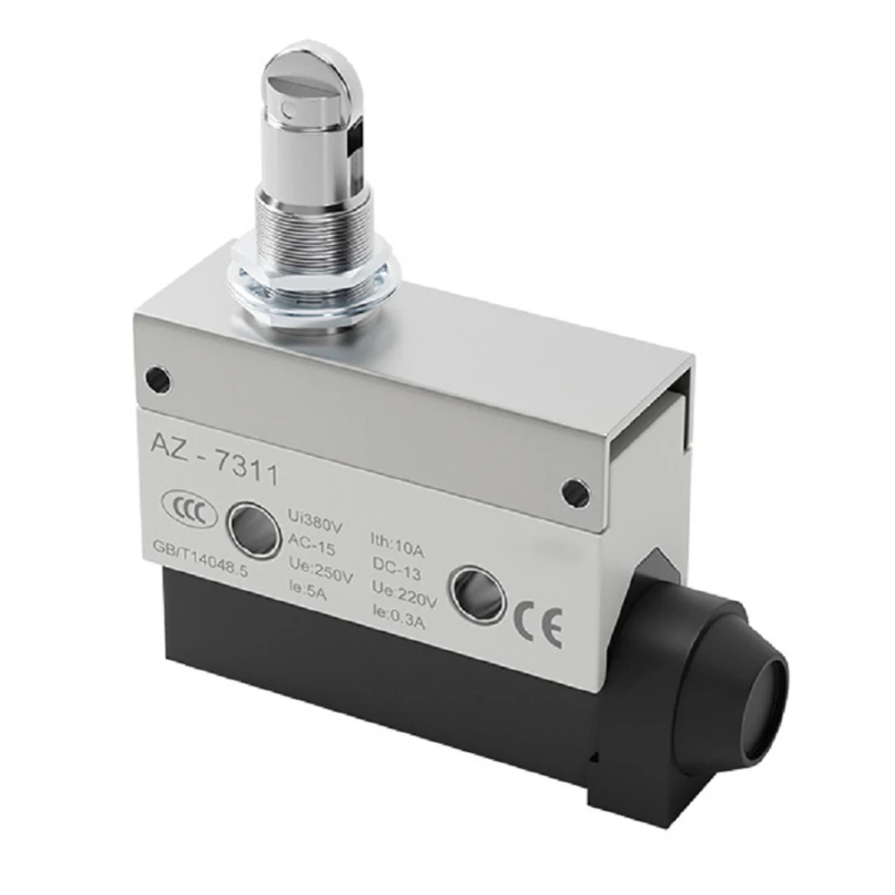 AZ7311 Waterproof Limit Switch 10A 250V AC 380V DC IP66 Rated 1NO1NC Roller Lever Travel Switch for Industrial Automation
