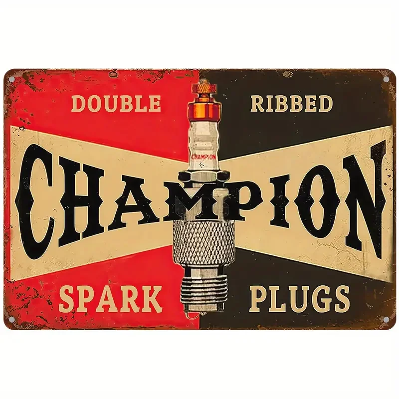 

Vintage Garage Tin Sign: Classic 8x12 Car & Gas Themed Wall Decor for Man Caves and Retro Enthusiasts
