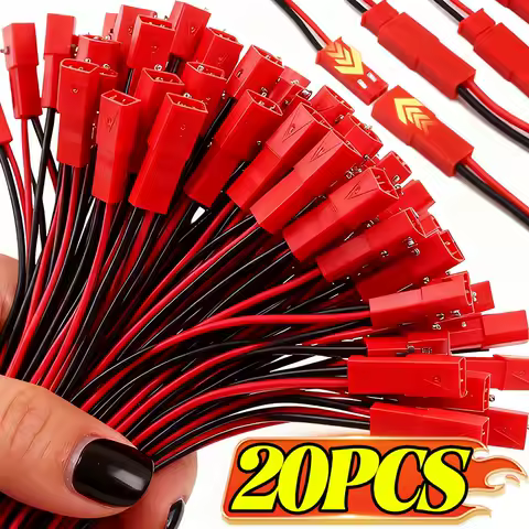 10cm JST 2 Pin Connector Set Male Female Plug LED Strip Light Adapter Copper Wire Cable Stable Connection for Lighting Systems