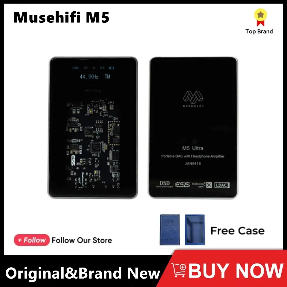 Musehifi M5 Ultra HiFi JAN6418 Vakuumröhren Bluetooth USB DAC AMP für Android iPhone |   QC4.0+PD Schnellladung 3,5 mm+4,4 mm