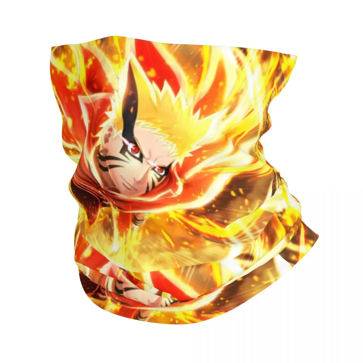 Bandana personalizada de dibujos animados U-Uzumakies N-Narutoes Mangas, polaina para el cuello para esquí, ciclismo, mujeres y hombres, bufanda envolvente, diadema más cálida