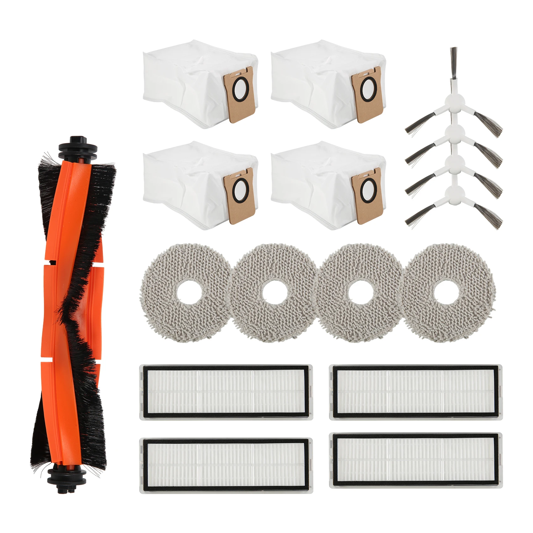 DT19 Replacement Parts for Robot Vacuum X20+/X20 Plus, Main Side Brush HEPA Filter Mop Cloth Dust Bags, Vacuum Cleaner