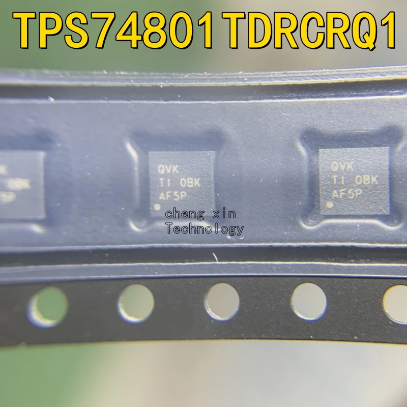 TPS74801TDRCRQ1 50CPS 20CPS Linear Voltage Regulators (LDO) Adjustable (0.8V to 3.6V) Programmable Soft Start Car silkscreen:QVK