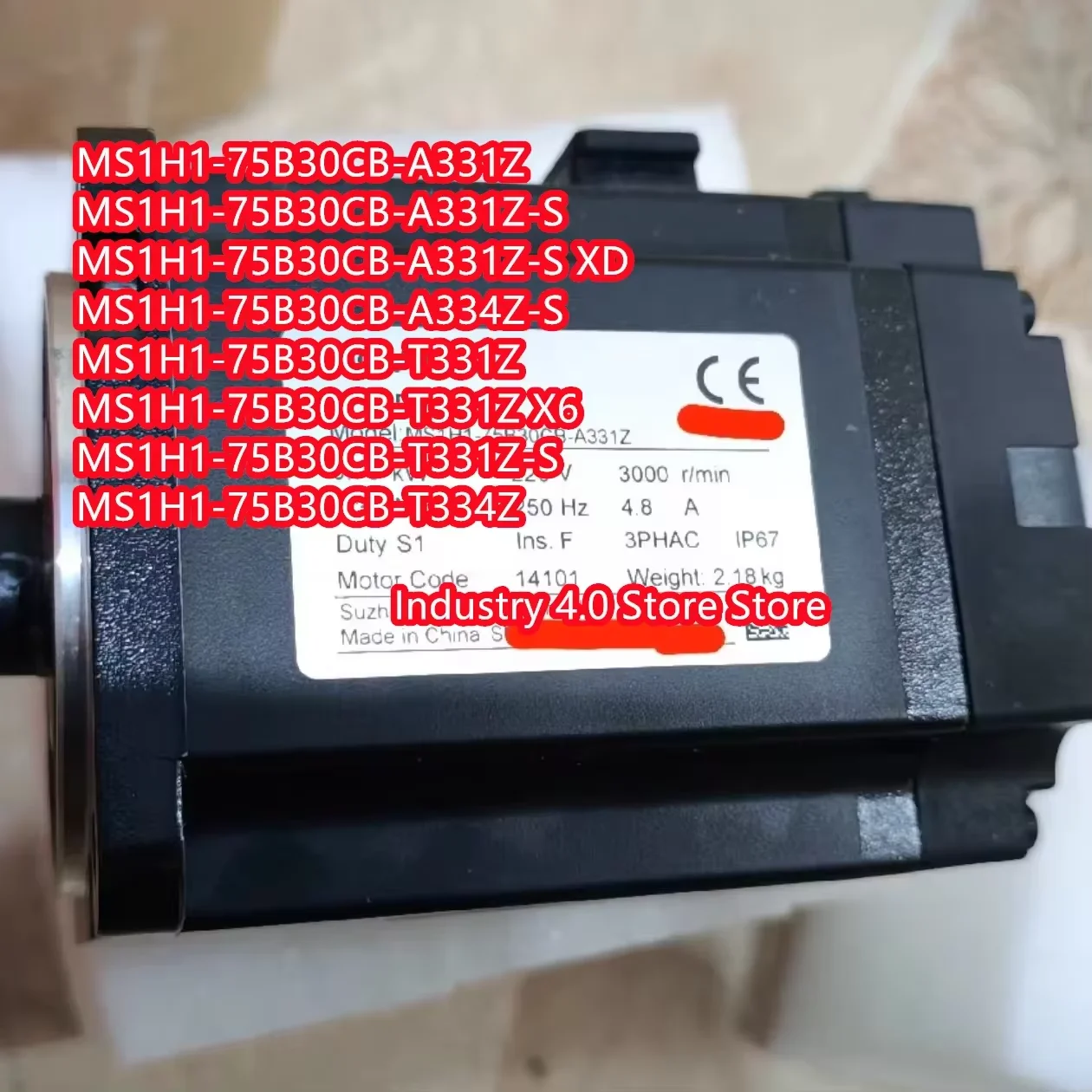 

Brand for Servo motor,MS1H1-75B30CB-T331Z,MS1H1-75B30CB-T331Z X6,In stock